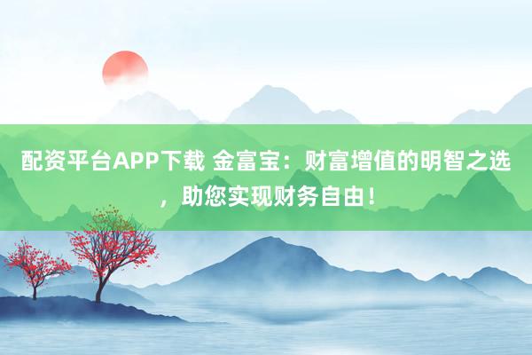 配资平台APP下载 金富宝：财富增值的明智之选，助您实现财务自由！