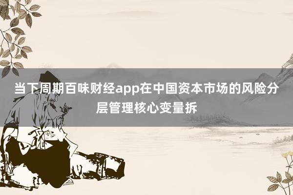当下周期百味财经app在中国资本市场的风险分层管理核心变量拆