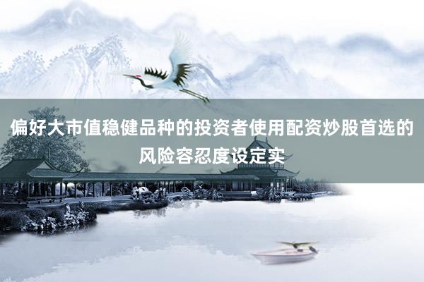 偏好大市值稳健品种的投资者使用配资炒股首选的风险容忍度设定实